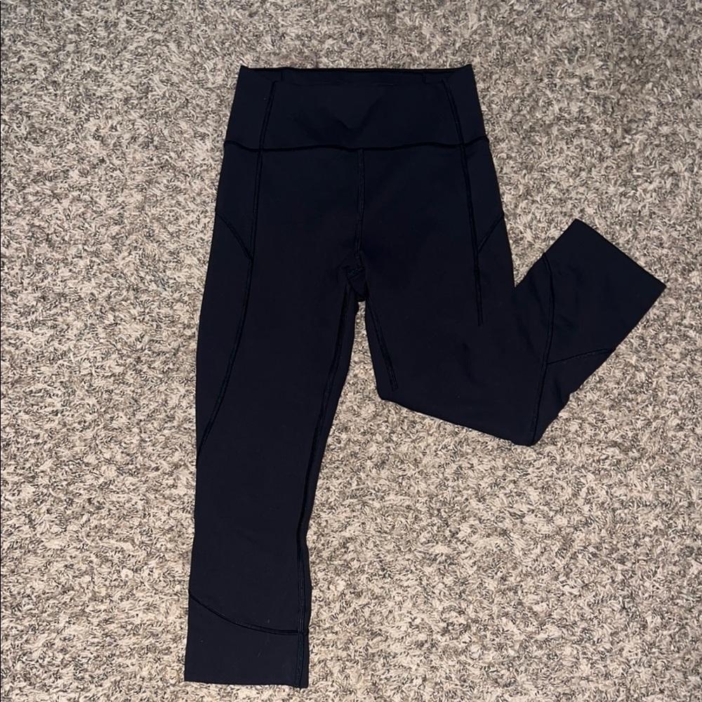 Lululemon Athletica Black Cropped Leggings